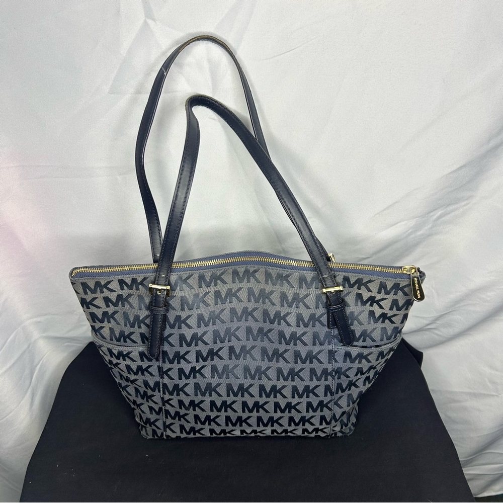 Michael Kors Navy Blue Tote Bag